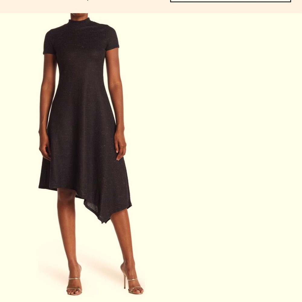 NWT, Mock Neck , Asymmetric Dress